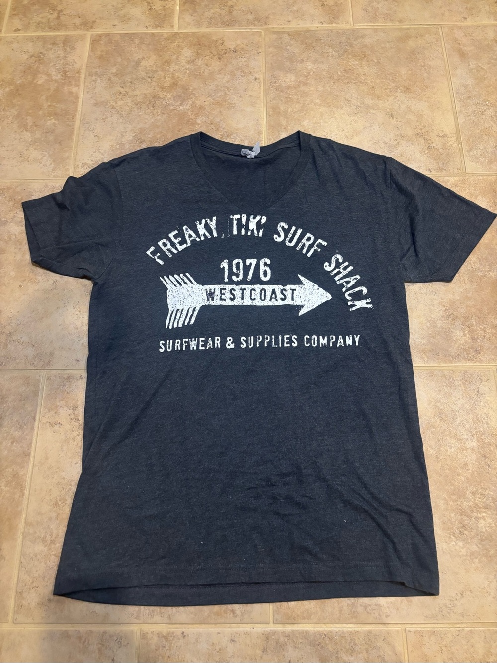 Freaky Tiki Surf Shop (FL) Graphic Tee - Charcoal Mens Medium